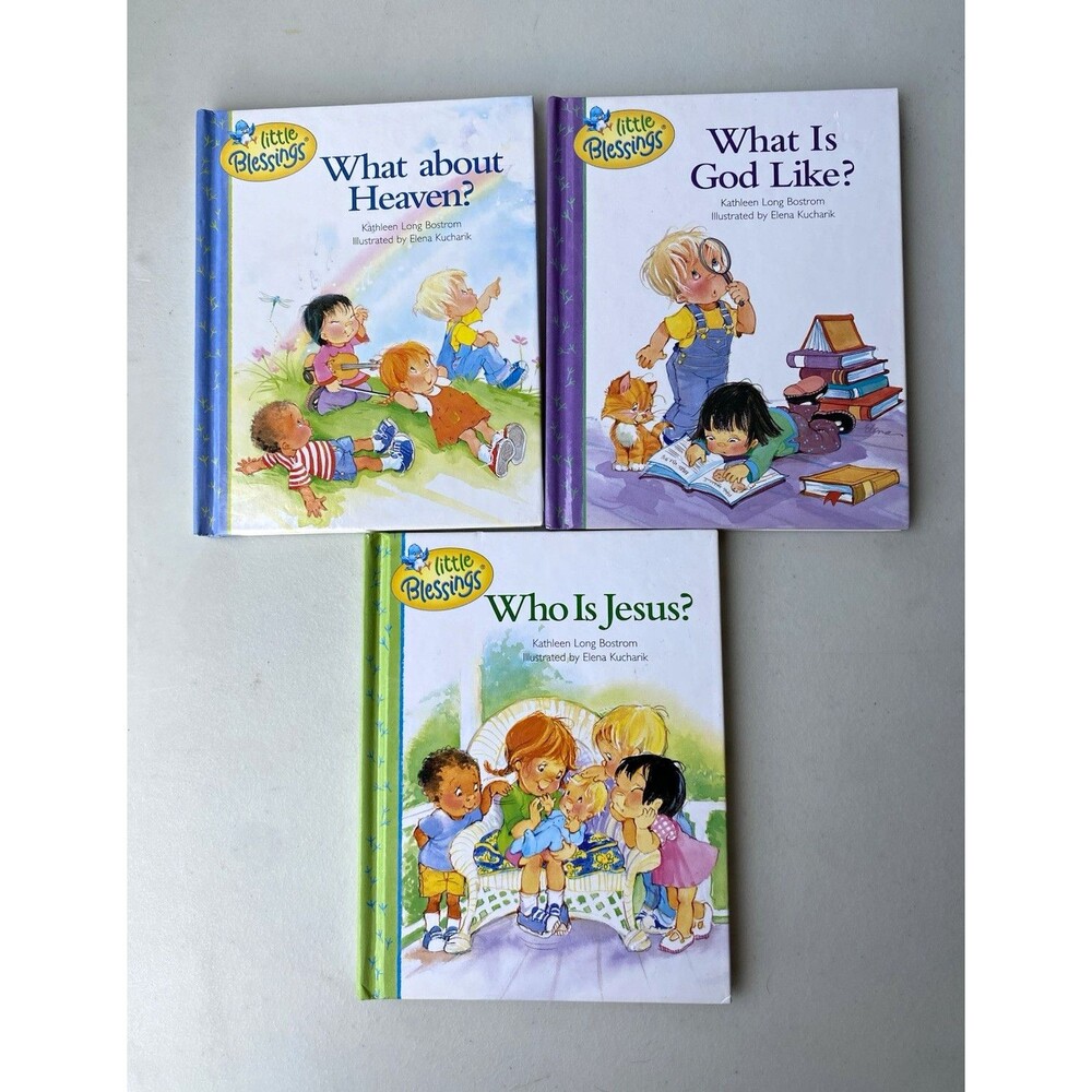 Lot 3 Little Blessings Hardcover Books What About Heaven God Like Who Is Jesus